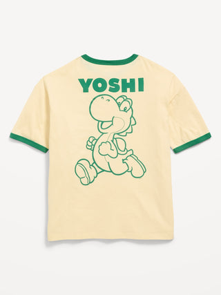 Camiseta extragrande con gráfico neutro de género de Super Mario™ para niños.