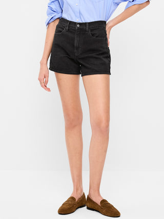 Short Denim Talle Alto con Bolsillos