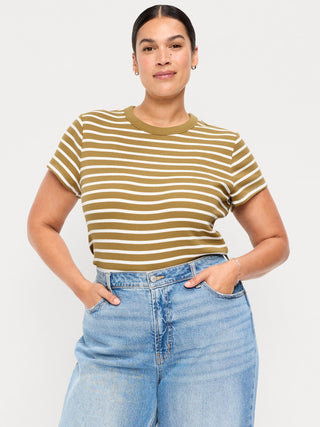 Camiseta Manga Corta Estampado Rayas
