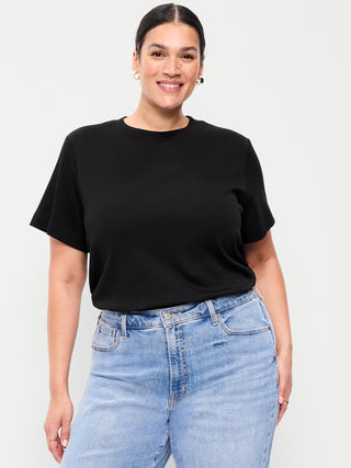 Camiseta Oversize Manga Corta de Algodón