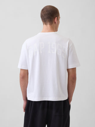 Camiseta Manga Corta con Logo de Algodón
