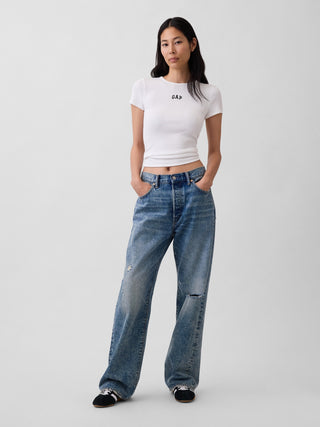 Camiseta moderna con logo Rib Gap.