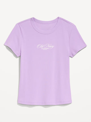 Camiseta Ajustada Con Logo Gráfico.