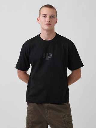 Camiseta Manga Corta con Logo de Algodón