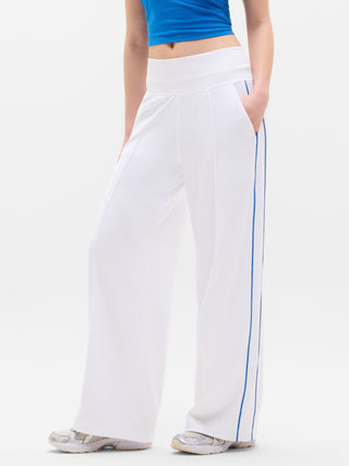 Pantalón Ancho Talle Alto con Bolsillos