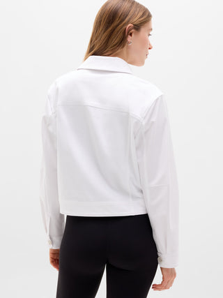 Chaqueta Corta con Bolsillos Delanteros