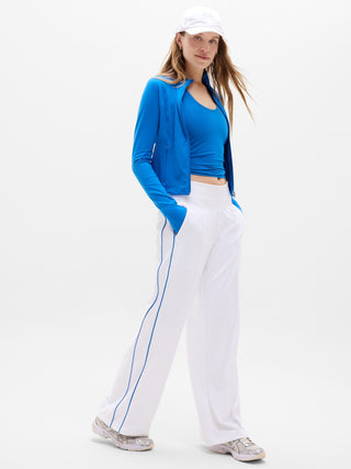 Pantalón Ancho Talle Alto con Bolsillos