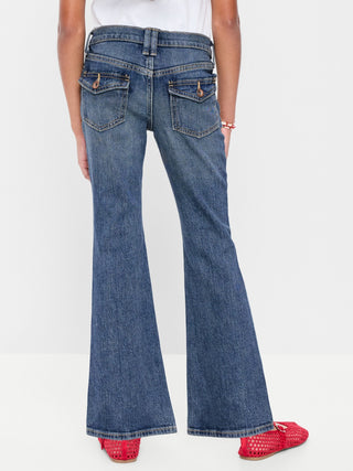 Low-Rise Flare-Leg Jeans for Girls.