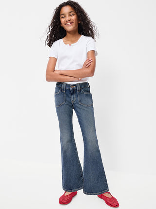 Low-Rise Flare-Leg Jeans for Girls.
