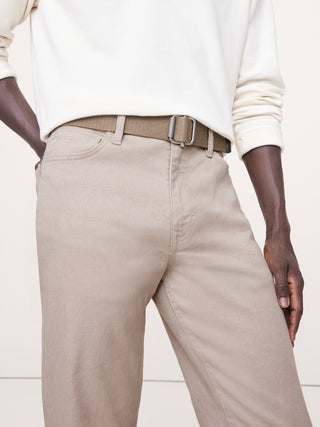 Pantalón Slim Fit Talle Medio con Bolsillos