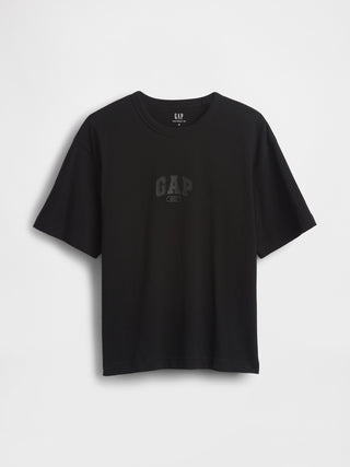Camiseta Manga Corta con Logo de Algodón