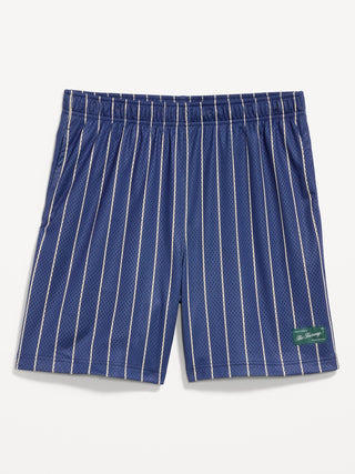 Pantalones Cortos Holgados De Malla, Entrepierna De 6 Pulgadas.
