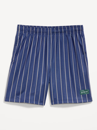 Pantalones Cortos Holgados De Malla, Entrepierna De 6 Pulgadas.