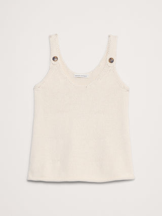 Camiseta sin Mangas con Tirantes Botones