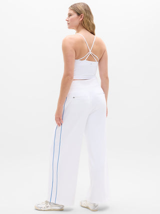 Pantalón Ancho Talle Alto con Bolsillos
