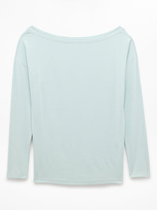 Camiseta Deportiva Manga Larga con Hombro Descubierto