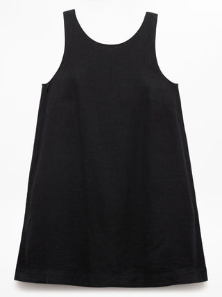 Vestido con Tirantes de Lino