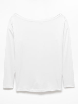 Camiseta Deportiva Manga Larga con Hombro Descubierto