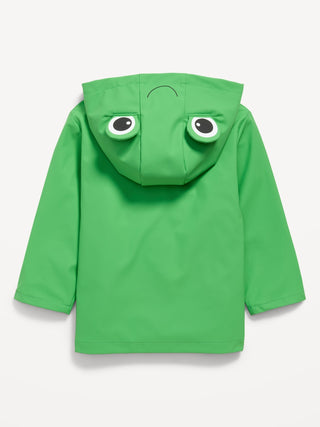 Water-Resistant Unisex Critter Hooded Jacket for Toddler.