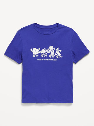 Camiseta gráfica de manga corta para niño.