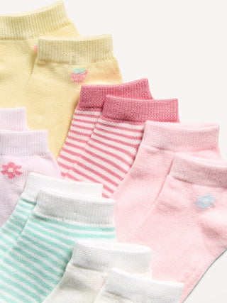 Calcetines tobilleros, paquete de 6 para niños pequeños y bebés.