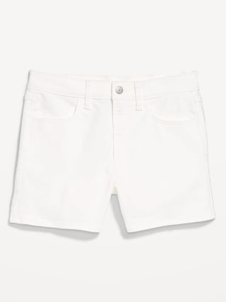 Shorts vaqueros Wow de cintura alta, entrepierna de 4 pulgadas.