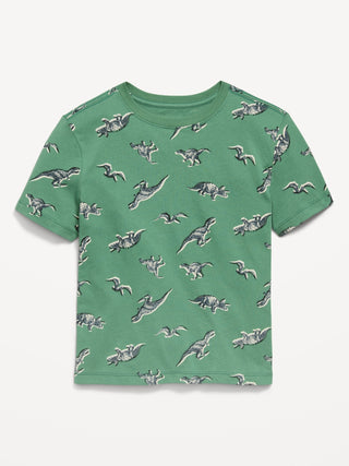 Camiseta de manga corta estampada más suave para niños.