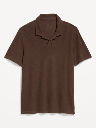 Polo de punto texturizado tipo gofre.