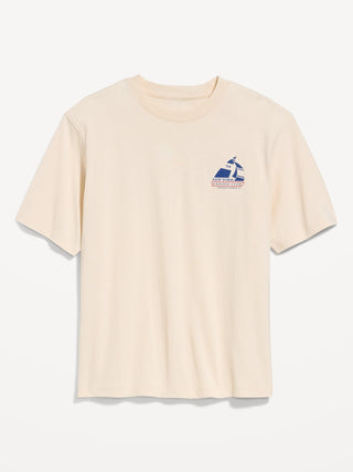 Camiseta Oversized Manga Corta con Detalle Gráfico