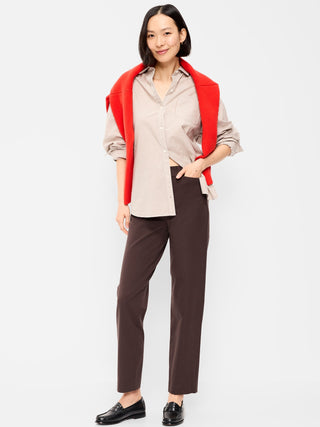 Pantalones rectos Pixie de cintura alta.