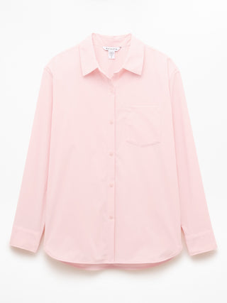 Oversized Long-Sleeve Shirt with Pockets
