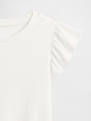 Camiseta con mangas onduladas de babyGap.