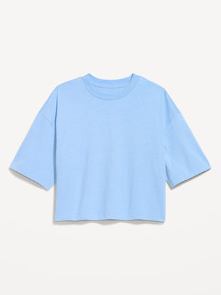 Camiseta Oversized Manga Corta de Algodón