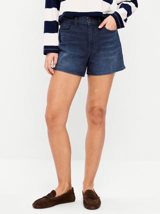 Short Denim Talle Alto con Bolsillos