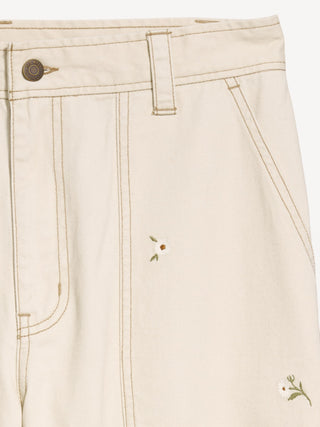Pantalón Cargo Talle Alto con Estampado