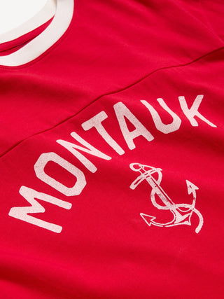 Camiseta Oversize Manga Corta con Detalle Rayas