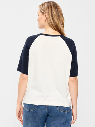 Camiseta Oversized Manga Corta de Algodón