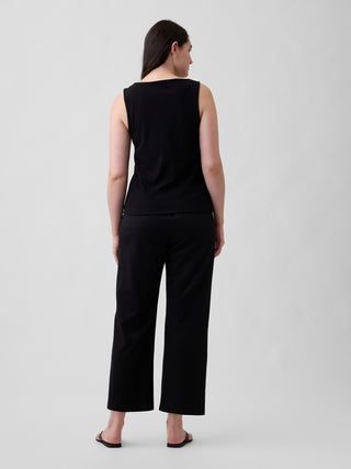 Mid Rise Easy Twill Pants.