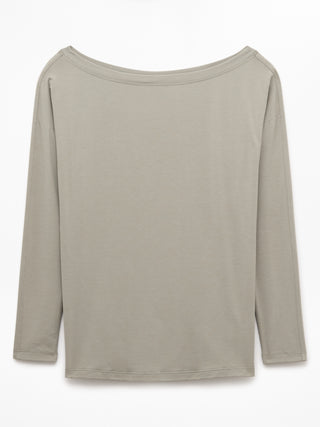 Camiseta Deportiva Manga Larga con Hombro Descubierto