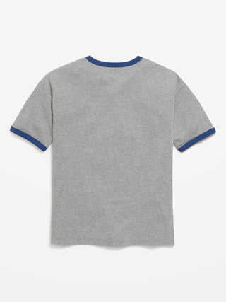 Camiseta extragrande con gráfico neutro de género de Super Mario™ para niños.