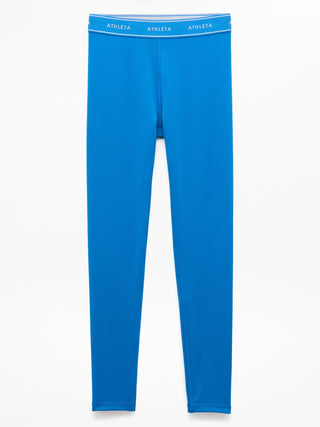 Legging de talle alto para niña Athleta con logo Chit Chat.