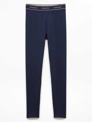 Legging de talle alto para niña Athleta con logo Chit Chat.