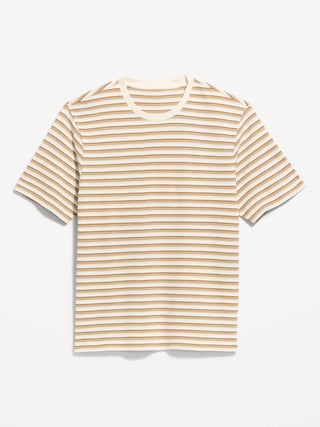 Camiseta de rayas de punto texturizado.
