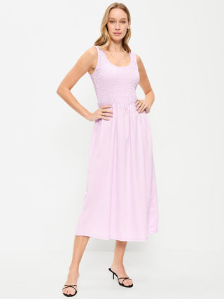 Vestido de Tirantes con Corpiño Fruncido