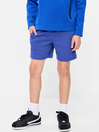 Shorts deportivos de malla para niños.