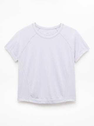 Camiseta larga deportiva Power Up para niña Athleta.