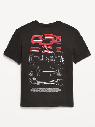 Camiseta gráfica de manga corta para niño.