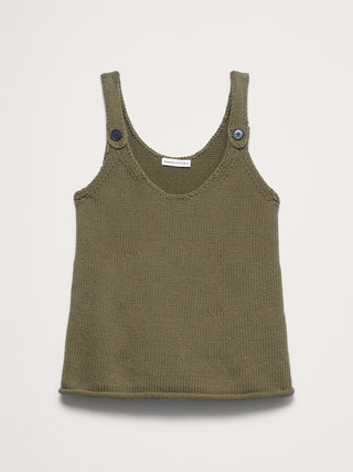 Camiseta sin Mangas con Tirantes Botones