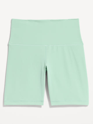 Shorts ciclistas StudioSmooth de talle alto, entrepierna de 6 pulgadas.