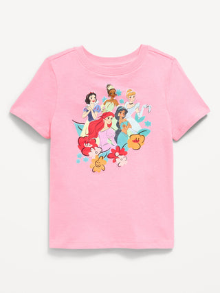 Camiseta con gráfico Princesas Disney© para niñas pequeñas.